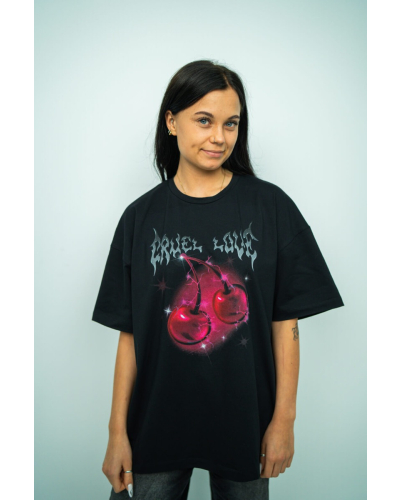 T-shirt Cruel Love oversize black